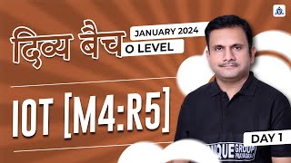 iot internet of thingM4R5  BY NITIN SIR day01 January 2024 O LEVEL EXAM [upl. by Inatsed]