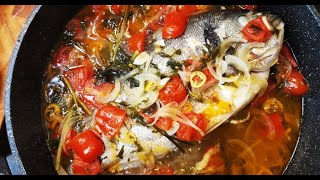 Italienische Fischpfanne  Pesce all’acqua pazza Orata [upl. by Idac632]