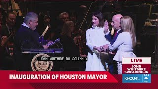 Houston Mayor John Whitmire takes oath of office at public ceremony Tuesday morning [upl. by Notyad75]