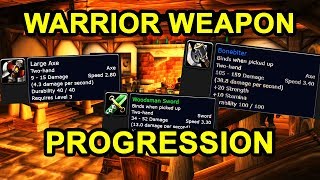 Classic WoW Warrior Weapon Progression Guide [upl. by Lomasi]