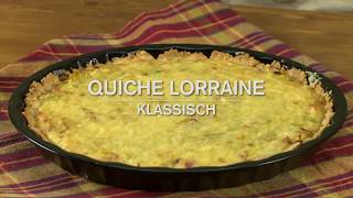 Rezepte mit Wurst  Quiche lorraine [upl. by Imekawulo]