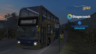 OMSI 2 Stagecoach midlands Enviro400 EURO 3 MX06 XAM  19012  SC GOLD on route 8 at Scunthorpe [upl. by Cuyler164]