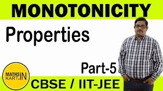 Problems on Monotonicity  PART5  Increasing amp Decreasing Functions Class12 CBSEJEE Maths [upl. by Jobey]