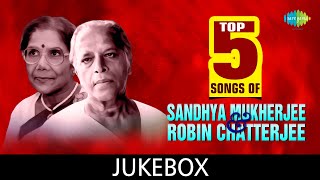 Top 5 Songs Of Sandhya Mukherjee amp Robin Chatterjee  E Shudhu Gaaner Din  Ghum Ghum Chand [upl. by Ginni]