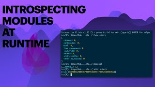 Introspecting Elixir modules at runtime elixirlang [upl. by Slater]