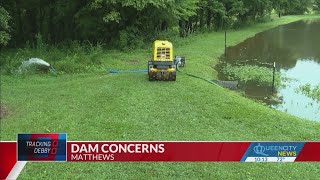 Thousands of gallons of water pumped out of Matthews dam [upl. by Eenej]