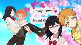 Haikyuu Lyric Prank  Kiyohina Hinata Harem [upl. by Jo-Ann303]