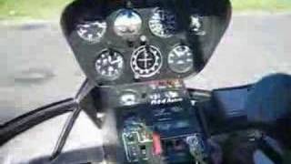 R44 Engine start up and take off [upl. by Bambi]