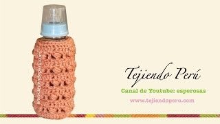 Cubre biberón tejido en crochet [upl. by Secnirp]