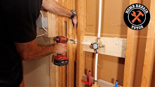 Shower Valve Installation Tips  shorts [upl. by Nosral]