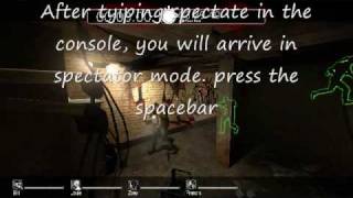 How to spectate the AI in left 4 dead tutorial PC only [upl. by Oliana]