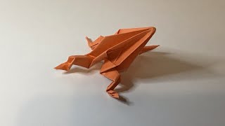 Comment faire une grenouille en origami [upl. by Nahshun]