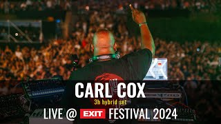 EXIT 2024  Carl Cox hybrid set at mts Dance Arena FULL SHOW [upl. by Yartnoed]