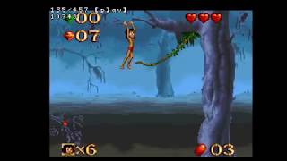 SNES Disneys The Jungle Book quotThe Wastelandsquot Vine Warp Demonstration [upl. by Siramay910]