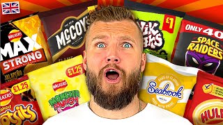 Americans Try WEIRD British CRISPS For The First Time [upl. by Gaye]