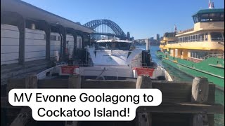 MV Evonne Goolagong Ferry Ride to Cockatoo Island  Ferry Vlog 18 [upl. by Goodden]