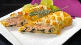 Losos Wellington  Losos v listovém těstě Salmon Wellington [upl. by Bikales]