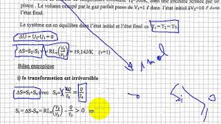 thermodynamique 2 smp s3 darijaExemple dun gaz parfait [upl. by Lehcem683]