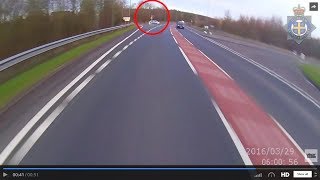 Footage of fatal motorcycle collision released to urge drivers to be more careful [upl. by Ng782]