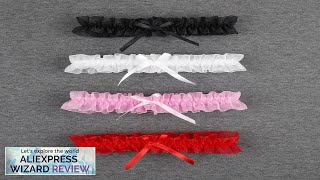 Women Bow Leg Ring Sexy Lingerie Lace Garter Belt Bowknot Leg Loop Review [upl. by Fairleigh]