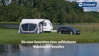 Outwell Aufblasbare Wohnwagen Vorzelte 2018  Innovative Family Camping [upl. by Ettenig26]