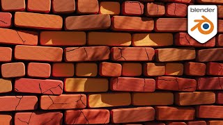 Procedural Bricks with Blender 29  Blender Shader Node Tutorial [upl. by Gratianna381]