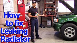 How to repair a Radiator Coolant leak using Bars Leak Cooling System Repair Additive [upl. by Haraf]