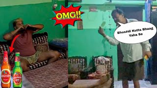 NAKLI KINGFISHER BEER PRANK ON MY INDIAN DAD😭😭 Embrassing Day [upl. by Farhsa442]