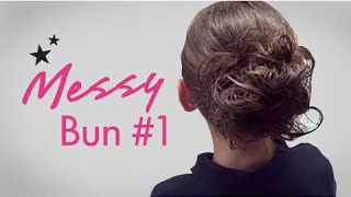 How to Make a Messy Bun 1  Cute Girls Hairstyles [upl. by Newol]