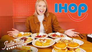 Trying IHOPs ENTIRE Pancake And Crepe Menu [upl. by Aelem418]