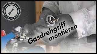 Gasdrehgriff warten und montieren  Vogelserie Schwalbe KR51 SR4 Tutorial [upl. by Ettenan303]