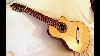 8string Nylon Fanned Fret Guitar Review Agile Instruments [upl. by Nonnah]