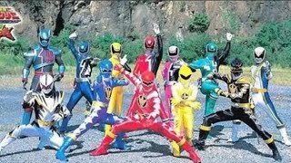 Dekaranger Vs Abaranger Henshin amp Roll Call [upl. by Chun174]