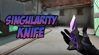 SINGULARITY KNIFE SKIN GAMEPLAY SINGULARITY MELEE  VALORANT SINGULARITY SKINS [upl. by Ymirej]