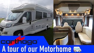 Our Carthago T148H Motorhome A tour of every inch inside and out even the Garage [upl. by Thursby]