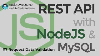 Validate data in NodeJS  REST API with NodeJS and MySQL 2020 [upl. by Kym]