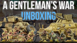 Warlord Games  A Gentlemans War Starter Set unboxing and review [upl. by Mada]