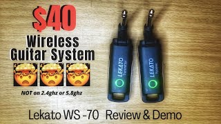 Lekato WS 50 58 GHz Wireless Guitar System [upl. by Lyell]