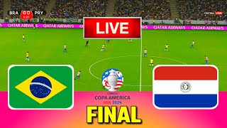 BRAZIL vs PARAGUAY  Final Copa America 2024  Full Match All Goals  Live Football Match [upl. by Akahs]