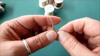 Hand Appliqué How to Make a Silk Thread Knot [upl. by Alejandro433]