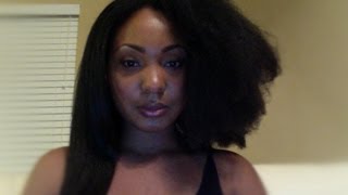 NO HEAT DAMAGE How To Straighten Natural Hair Tutorial [upl. by Schouten]