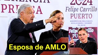 En la Conferencia Mañanera la Esposa de AMLO Deja a Todos en Shock [upl. by Einnaf]