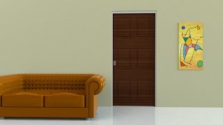 INSERDOR POCKET DOOR  ANIMATED FITTING INSTRUCTIONS [upl. by Lidia]