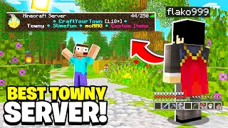 BEST TOWNY SURVIVAL SERVER IN 2022 117  118  JAVA amp MCPE amp BEDROCK  Minecraft Towny Server [upl. by Cherice970]