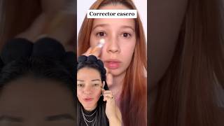 CORRECTOR CASERA😱 thandymakeup makeup trucosmaquillaje hacksdemaquillaje [upl. by Ainekahs]