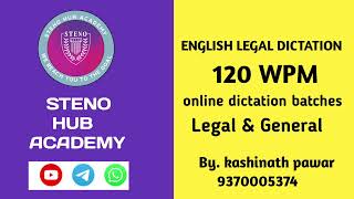 English Legal Dictation 120 wpm  High Court Dictation  PAs Dictation  By kashinath pawar [upl. by Lionello437]