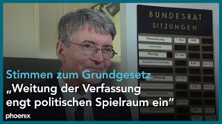 Christian Waldhoff  Stimmen zu 75 Jahre Grundgesetz [upl. by Timmi]