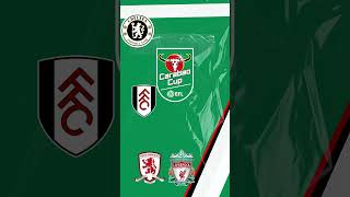 Carabao Cup SemiFinal draw [upl. by Enwad]