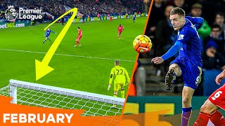 Jamie Vardy STUNNER vs Liverpool  Best Premier League goals scored in February [upl. by Sire506]