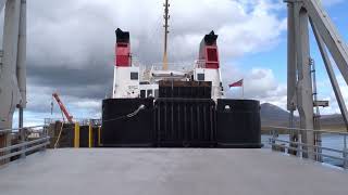 Caledonian MacBrayne Calmac ferry Finlaggan arrives at Port Askaig Islay Argyll Scotland 3824 [upl. by Isidro]